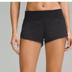 *Like New* Lululemon Speed Up Low-Rise Black Shorts Size 8